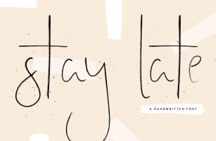 Stay Late Font Download