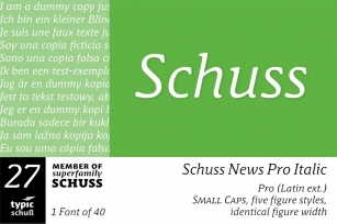 SchussNewsProItalic No.27 (1) Font Download