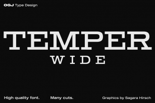 Temper Wide Font Download