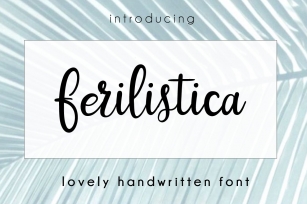 Ferilistica Script Font Download