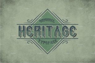 Heritage Vintage Label Typeface Font Download