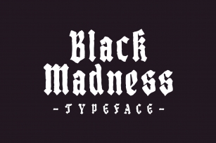 Black Madness Font Download
