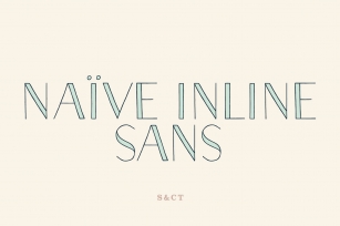 Naive Inline Sans Collection Font Download