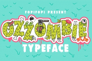 OZZOMBIE Typeface + Bonus Font Download