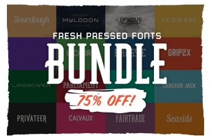 Fresh Pressed Bundle-75% OFF! Font Download