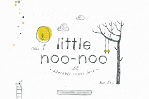 Little Noo-Noo rustic font Font Download