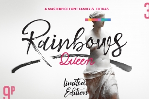 Rainbows Queen Typefaces  Extras Font Download