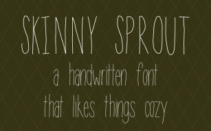 Skinny Sprout Font Download