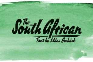 South African Font Download
