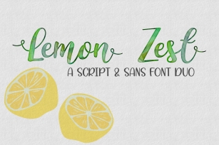 Lemon Zest Script Font Download