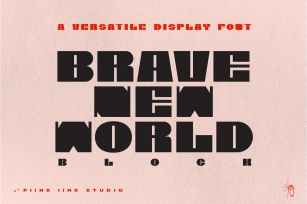 Brave New World Block Font Download