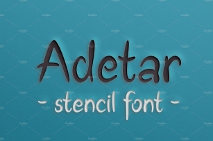 Adetar Stencil Font Download
