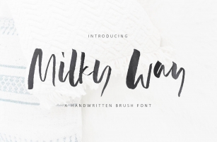 Milky Way Brush Font Download