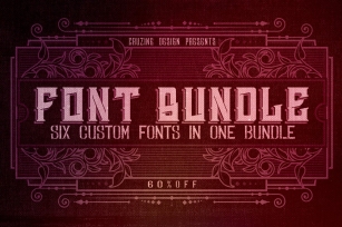 6 Custom in 1 Bundle Font Download
