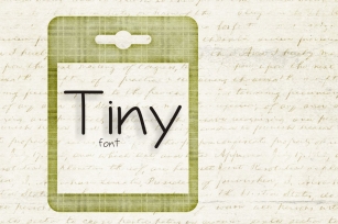 Tiny Script Font Download