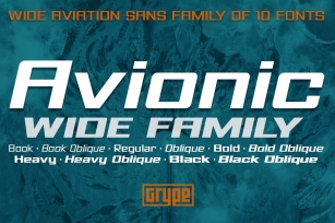 Avionic Wide Family Font Download