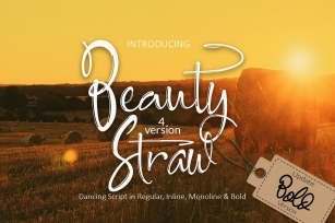 Beauty Straw + Bold Version Font Download