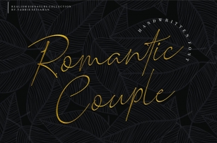 Romantic Couple // Elegant Signature Font Download