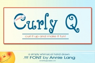 Annie's Curly Q Font Download