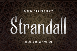 Strandall Display Typeface Font Download