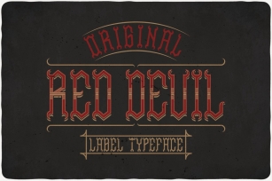 Red Devil Typeface Font Download