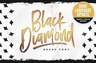 Black Diamond • New Language Update! Font Download