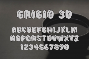 Grigio 3D SVG Color Font Download