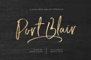 Port Blair / Script + Bonus Font Download
