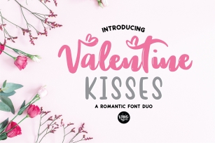 VALENTINE KISSES Script Sans Duo Font Download