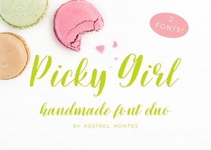 Picky Girl Pair Font Download