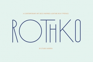 Rothko Modern Art Deco Display Font Download
