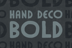 HandDeco Bold Font Download
