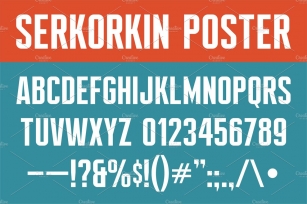 Serkorkin Poster Font Download