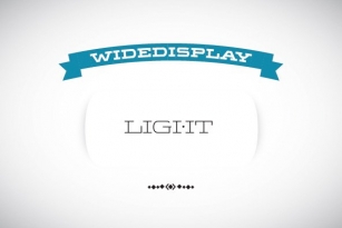 WideDisplay Light Font Download