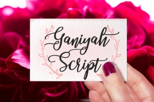 Ganiyah Script Font Download