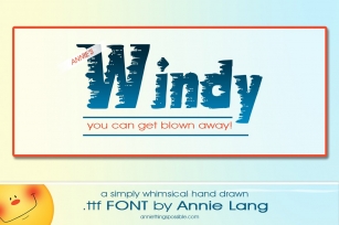 Annie's Windy Font Download