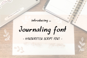 Journaling script handwritten font Font Download