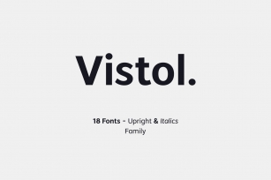 80% Vistol Sans Latin Pro Family Font Download