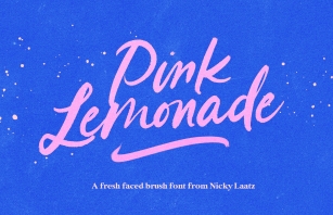 Pink Lemonade Brush Font Download