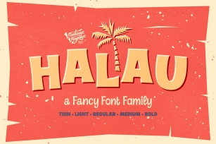 Halau • A Fancy Family Font Download