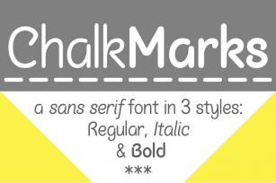 Chalk Marks sans serif font Font Download