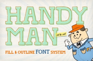 Handyman + Outline Font Download