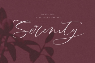 The Serenity Collection Font Download