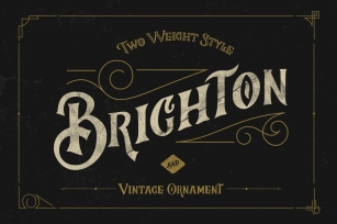 Brighton Typeface  Ornaments Font Download