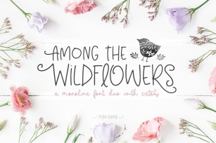 Among The Wildflowers Font Download