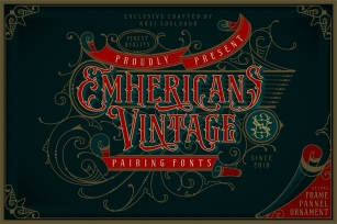 NS Emhericans Vintage Pairing Font Download
