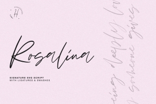 ROSALINA SVG Font Download