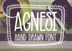 Agnesi Hand Drawn Font Download
