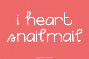 I Heart Snailmail Font Download