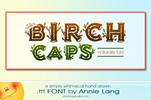 Annie's Birch Caps Font Download